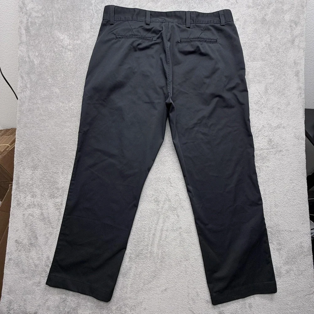 Tesla Pants Mens Tag 42x32 Black Chino Regular Microfiber Polyester